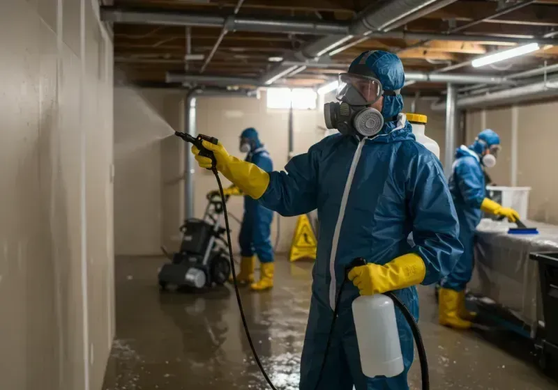 Basement Sanitization and Antimicrobial Treatment process in Terra Bella, CA