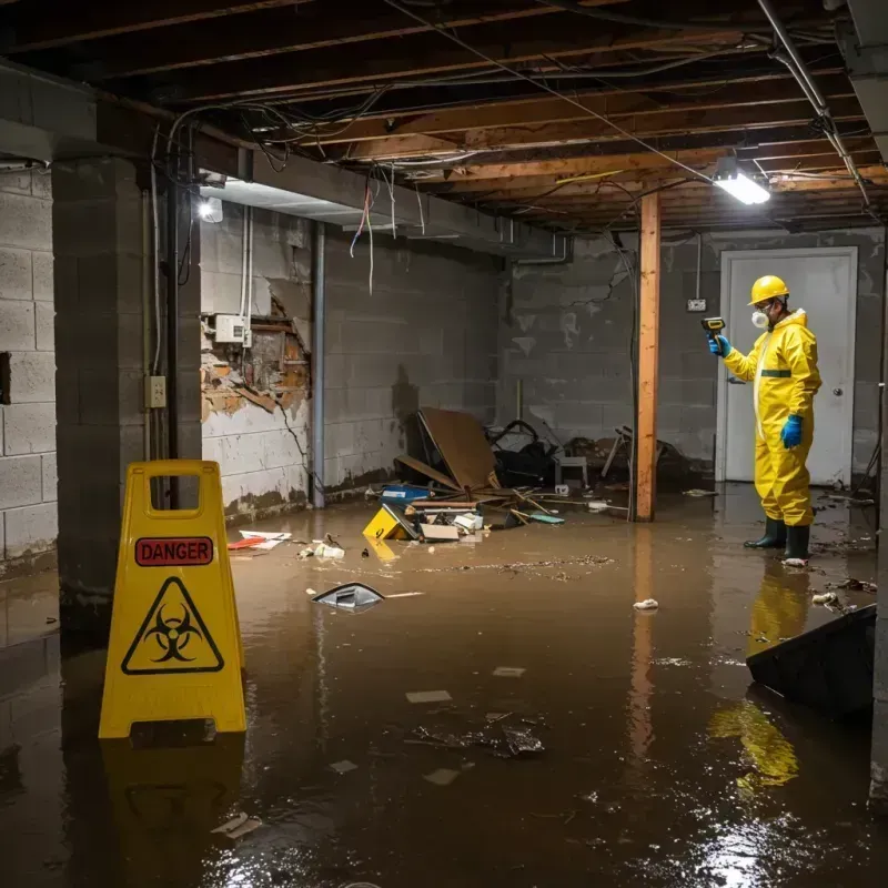 Flooded Basement Electrical Hazard in Terra Bella, CA Property